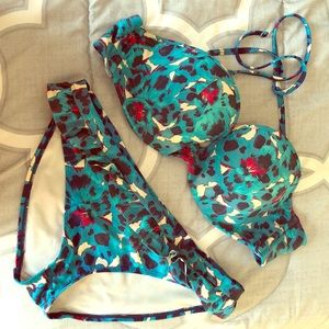 Bright blue Cleo swimsuit bikini